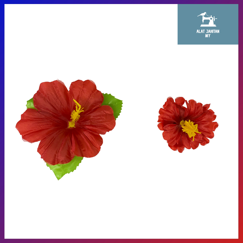 Bunga Raya Plastik / Artificial Hibiscus Flower / Plastic Hibiscus ...