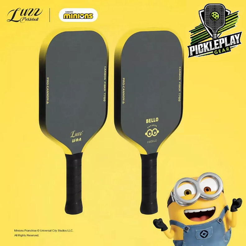 Luzz Pickleball Minions Cannon Paddle T700 Carbon Friction Surface ...