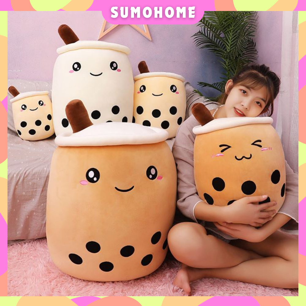 [SH] 50cm/70cm Bubble Tea Plush Toy Stuffed Food Milk Tea Soft Doll