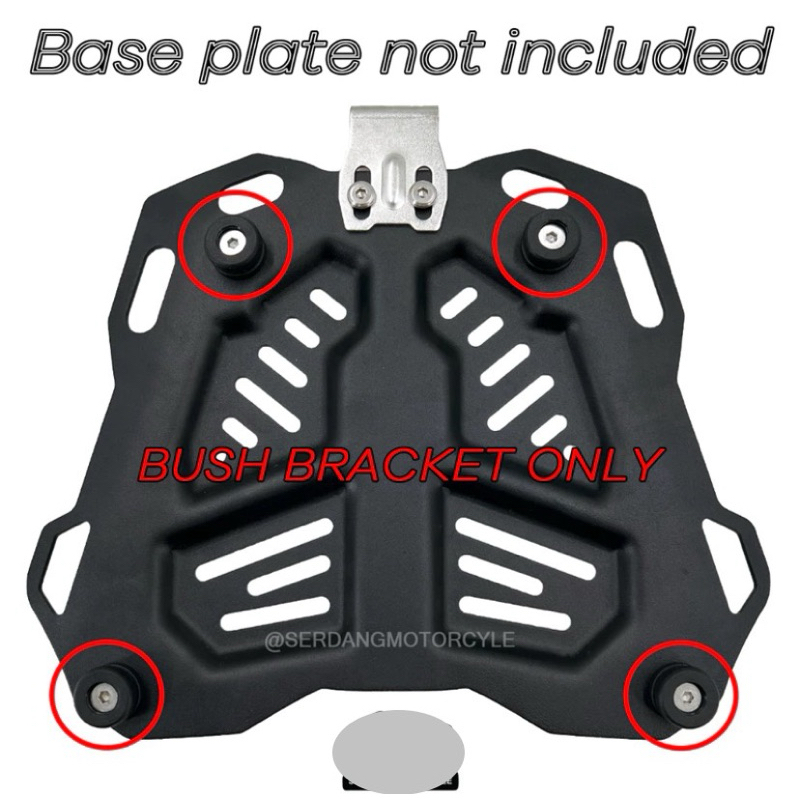[1PCS] Base Plate Bush Bracket Plastic Screw Universal Base Plate Bush ...
