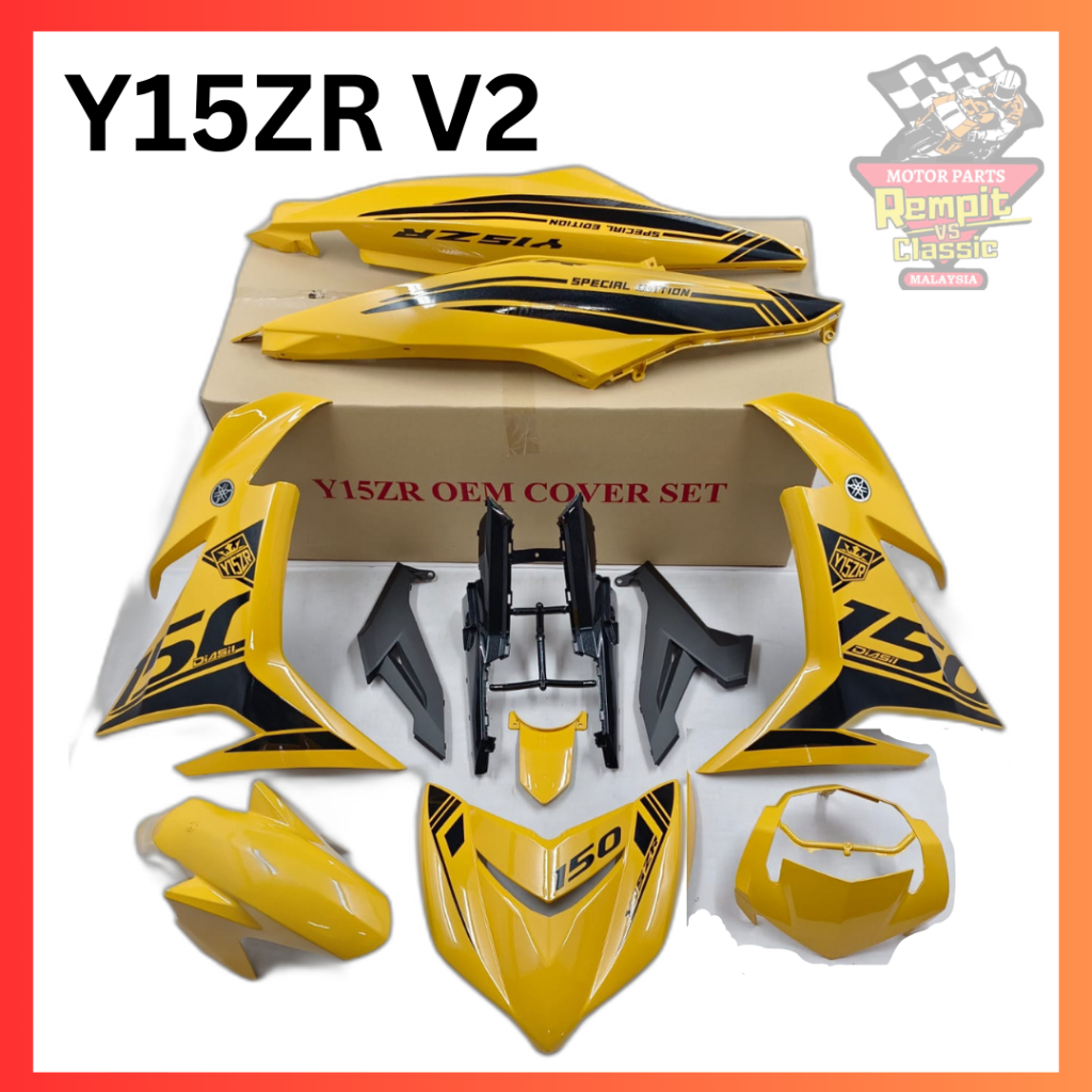 REMPIT Y15ZR V2 OEM SIAP TANAM COVERSET 12 DESIGN | Shopee Singapore