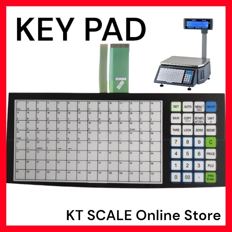 RONGTA RLS 1100 WEIGHING PRICING LABEL SCALE KEYPAD | Shopee Singapore