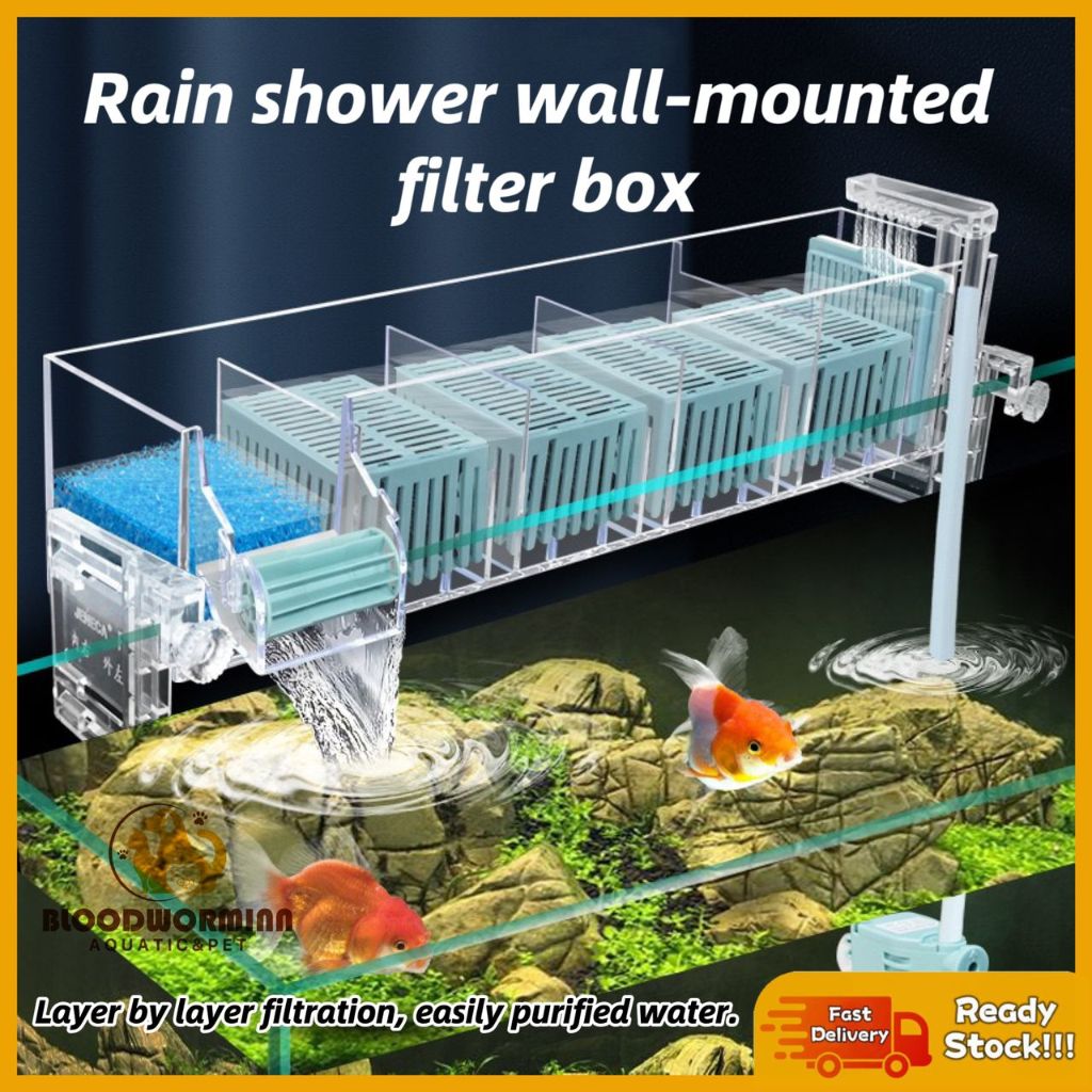 Aquarium Top Filter Box for media akuarium ikan top filter box with ...