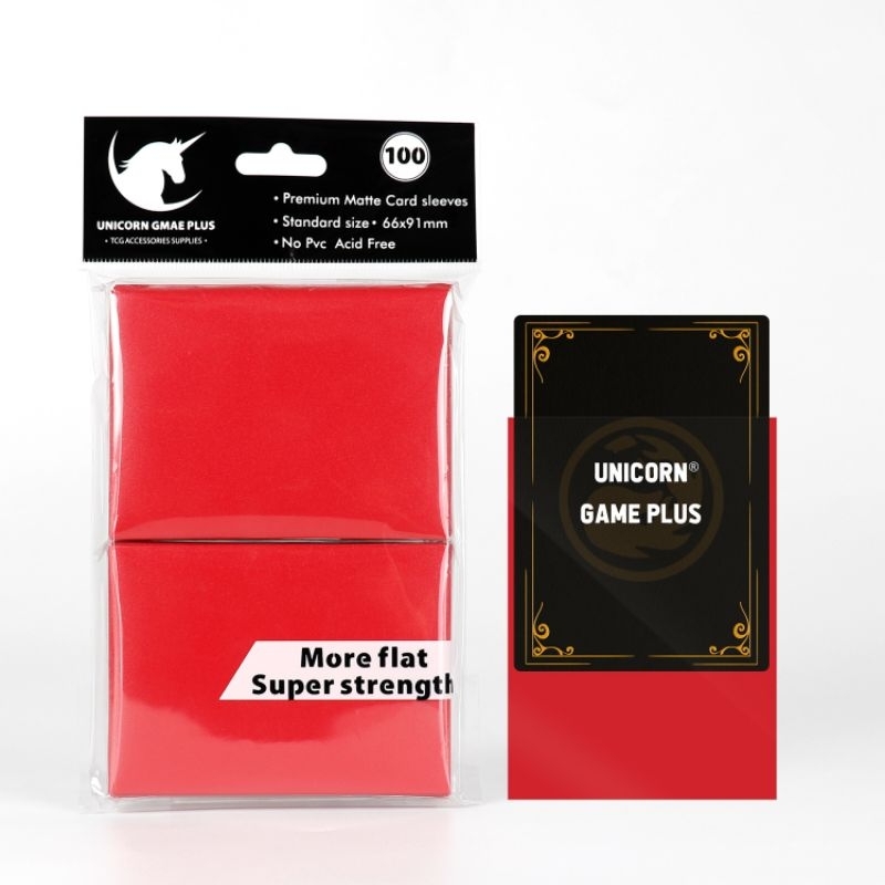 Sarung Kad Unicorn Game Plus (Matte) 66x91mm  100pcs TCG | Unicorn Game  TCG Card Sleeve Matte 66x91mm pokemon one piece card sleeve protector |  Shopee Singapore