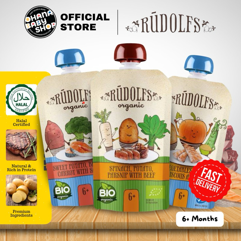 Rudolfs Organic Premium Complete Meal Baby Food To Eat 6m+ | Shopee ...