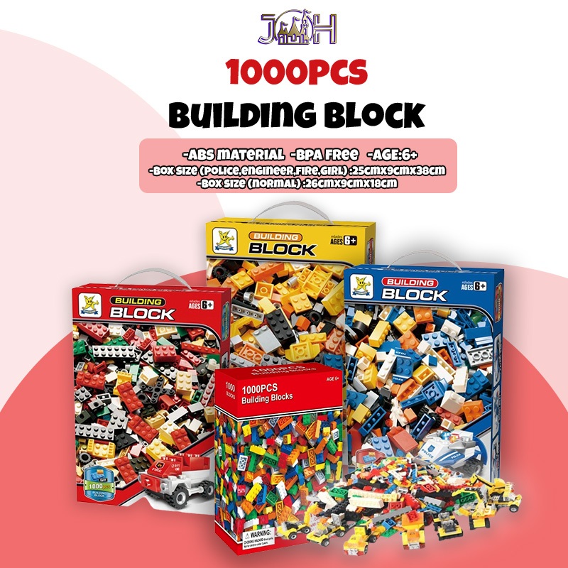 1000 Pieces Branded Box Of Toy Bricks 1000 PCS Mix Building Blocks
