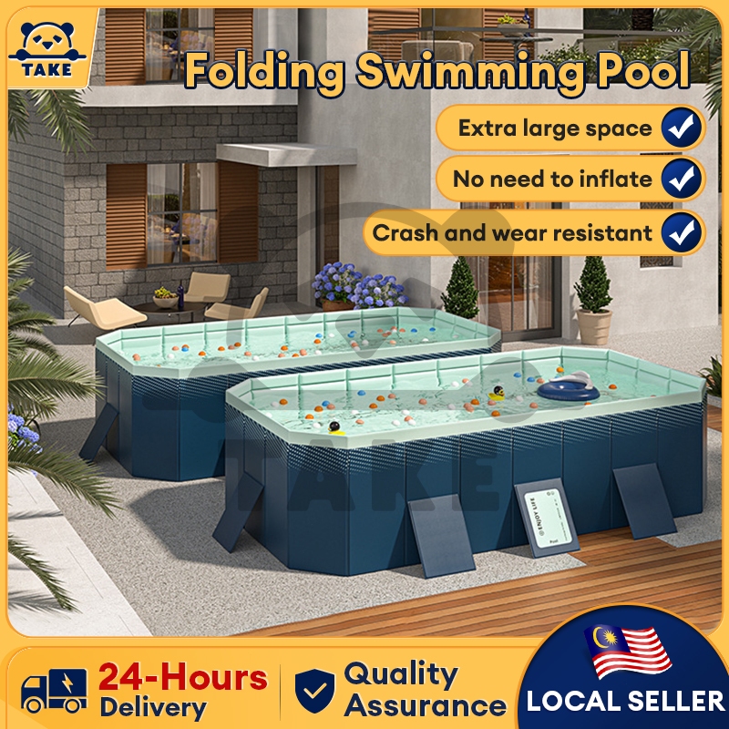 Foldable Kiddie Pool Foldable Pool, Non-Inflatable Kids' And