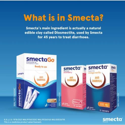 Smecta Anti-Diarrheal 12s: A Merit for Children and Adults | Shopee ...