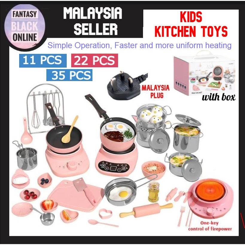 Real Cook Kitchen Set Kids RealCook Pretend Play Toys Educational Play ...