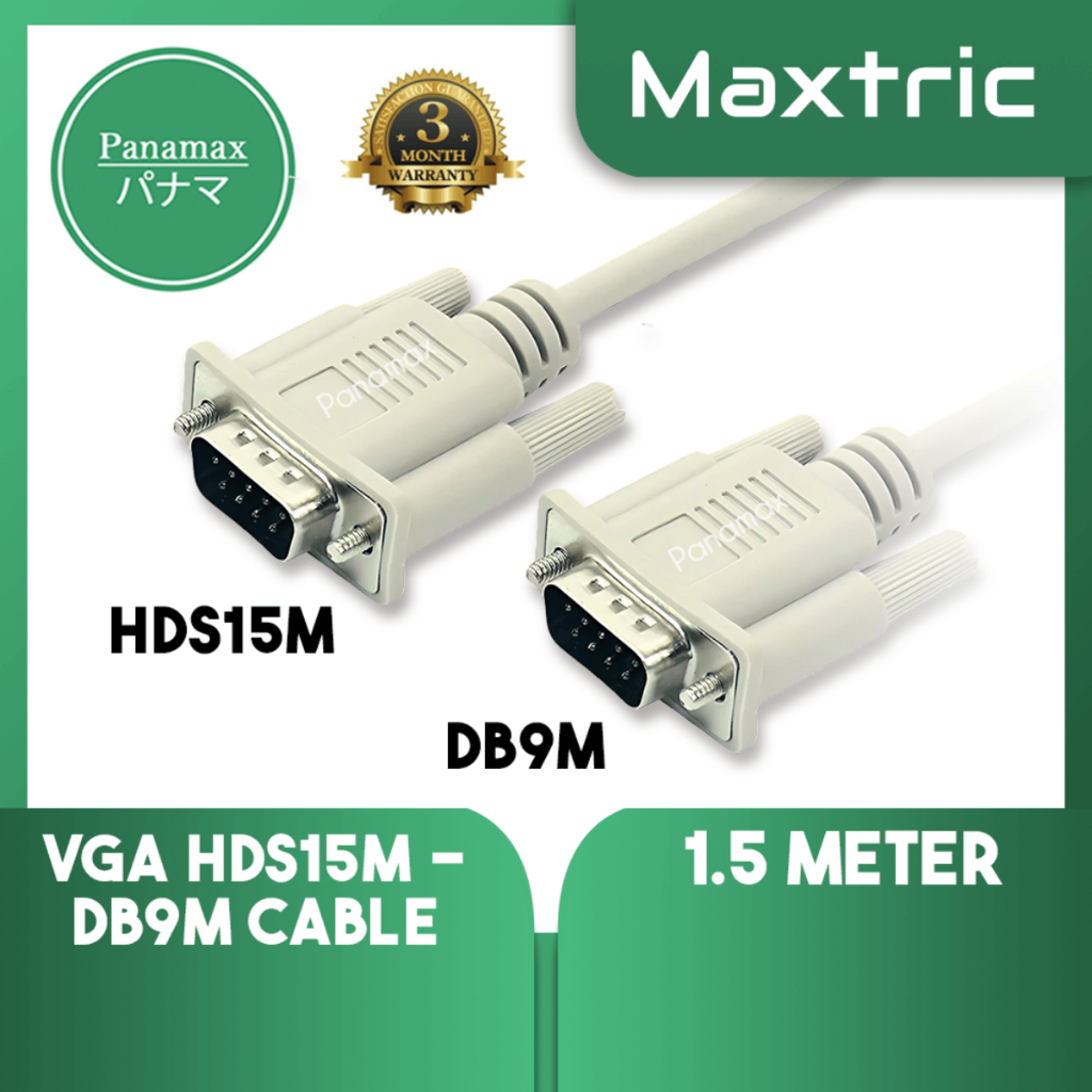 Panamax 1.5 METER VGA HDS15M To DB9M Cable DB9 Pin RS232 Adapter KVM ...