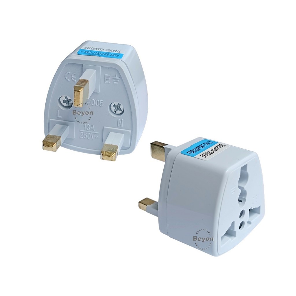 Universal Plug Adapter – International to UK 3-Pin Converter (13A, 250V ...
