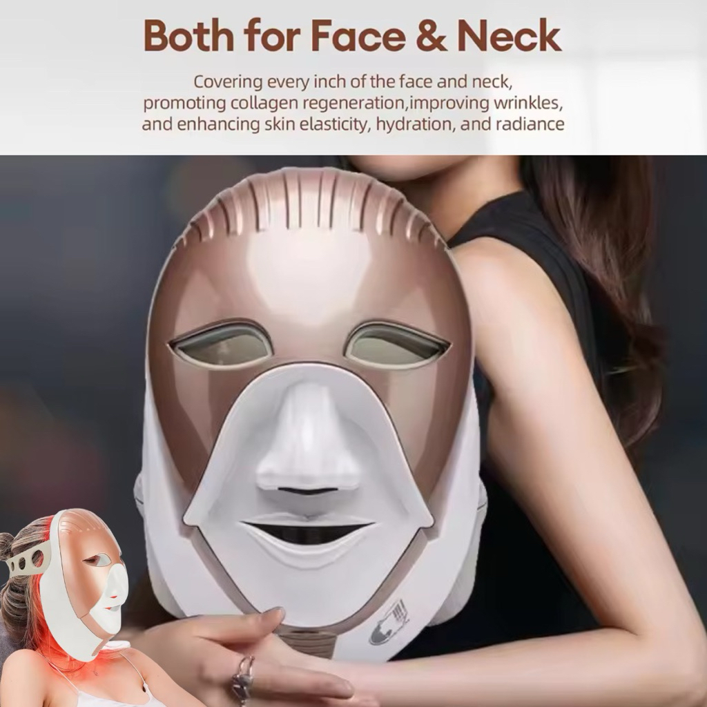 PDT Led Mask Photodynamic 8 Color Facial Cleopatra Light Therapy Smart ...
