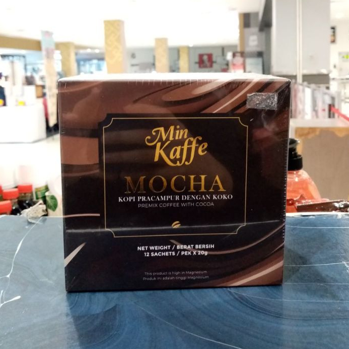 Min Kaffe Mocha Mixed Coffee With koko (12 Sachets x 20g) | Shopee ...