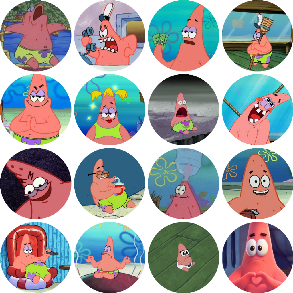 Spongebob Squarepants Patrick Star Button Badge 58mm | Shopee Singapore
