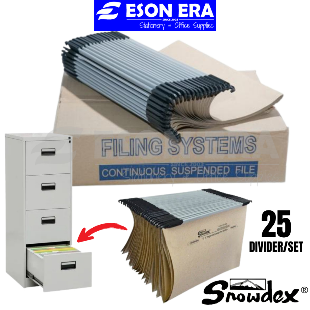 Snowdex Filing Pocket Continuos Suspended File - 50pcs Pockets | Shopee ...