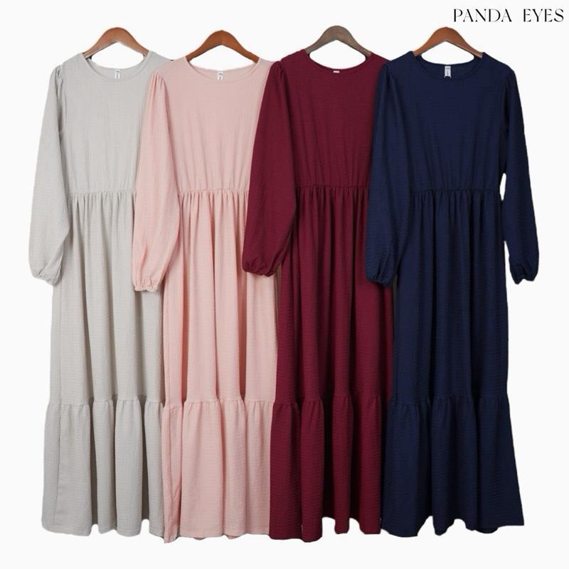 PANDAEYES NADIAH WAFFLE ROMPOL DRESS (CLO-CNQM95133LSK) | Shopee Singapore