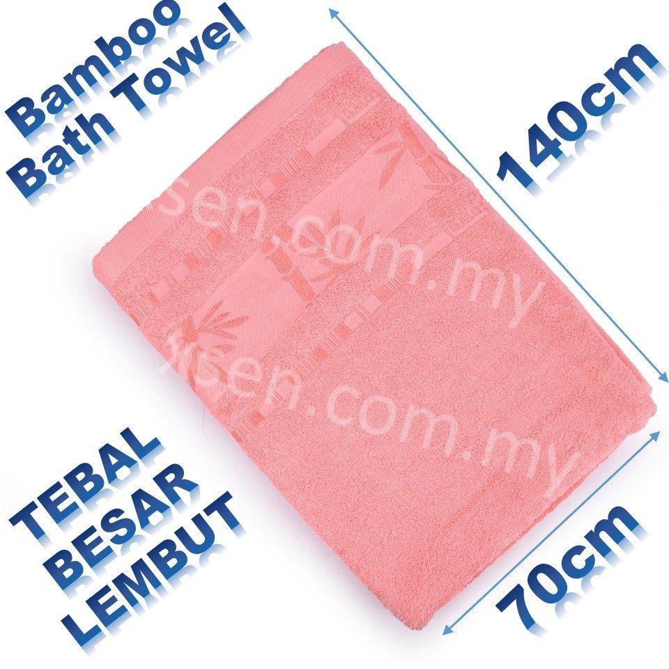 xsexcom XSEN Prosoft Bamboo Fiber Bath Towel Thick 70*140cm antibacterial Hotel  Towel Bamboo tower bath Tuala mandi bamboo besar | Shopee Singapore