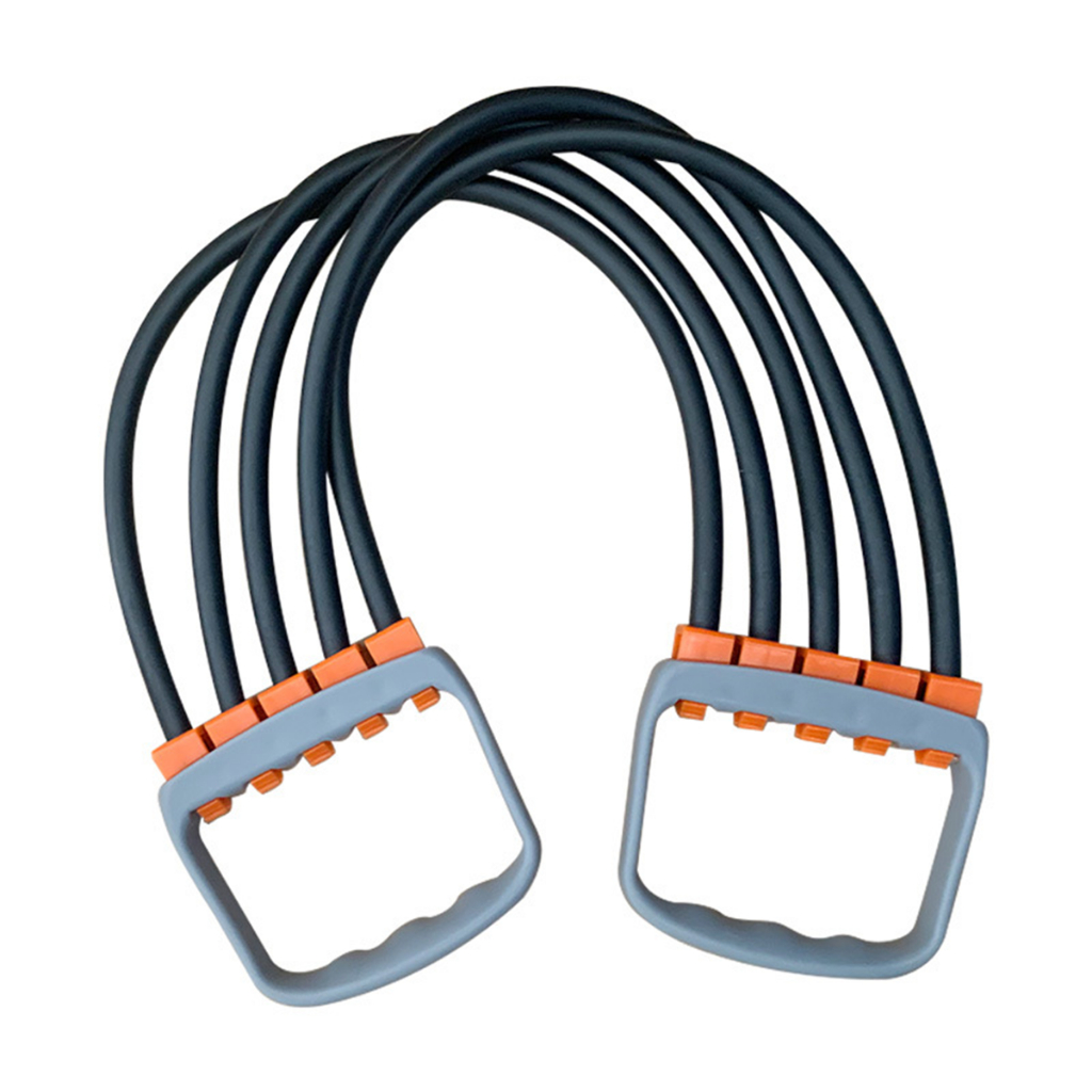 Multl-functional Chest Expander 5 Rubber Tubes Pull Rope Muscle Multl ...