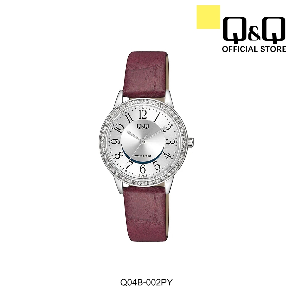 Q&Q Japan by citizen Ladies Leather Quartz Watch Q04B | Shopee Singapore