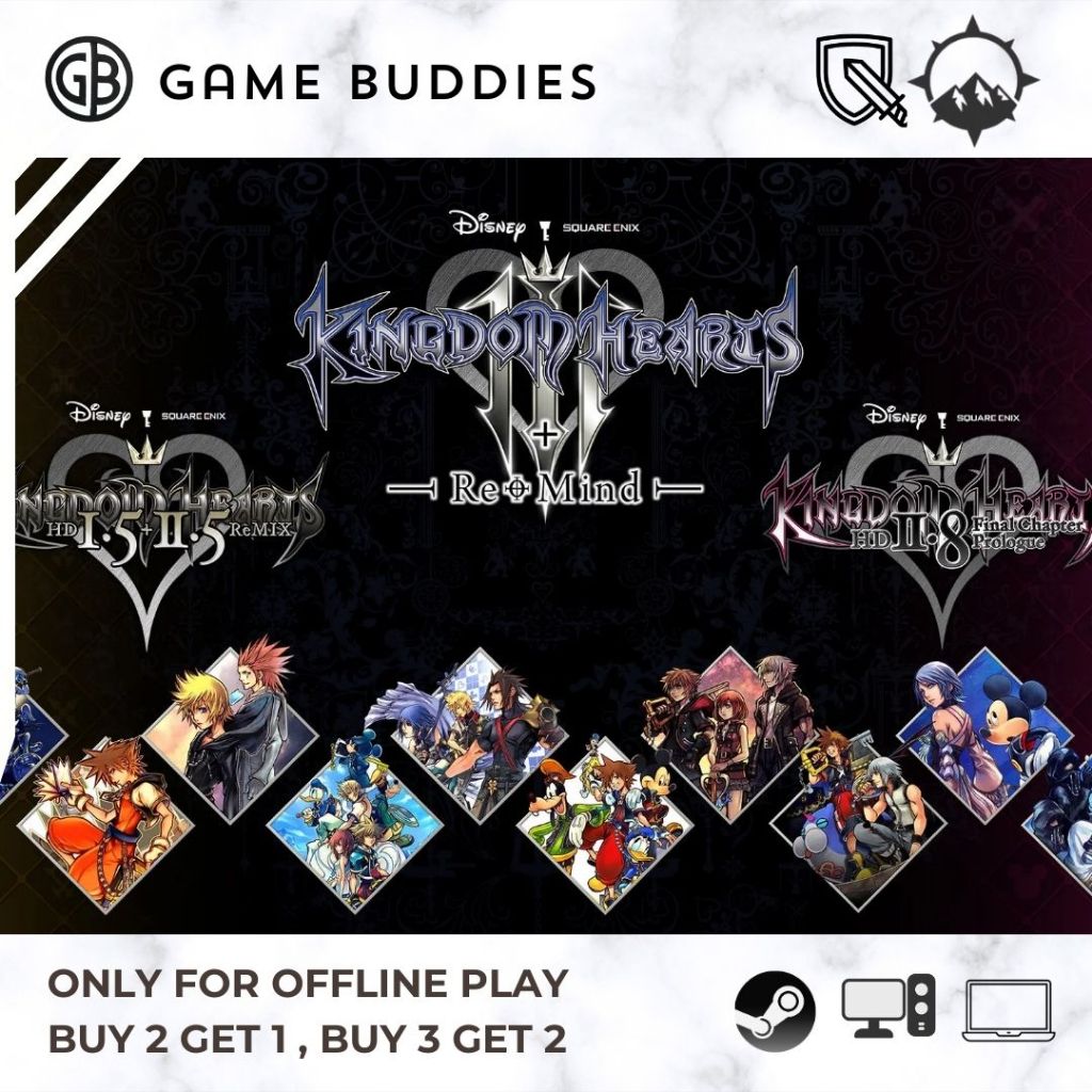 Kingdom Hearts Integrum Masterpiece (3 Games) ( Offline ) Steam PC ...