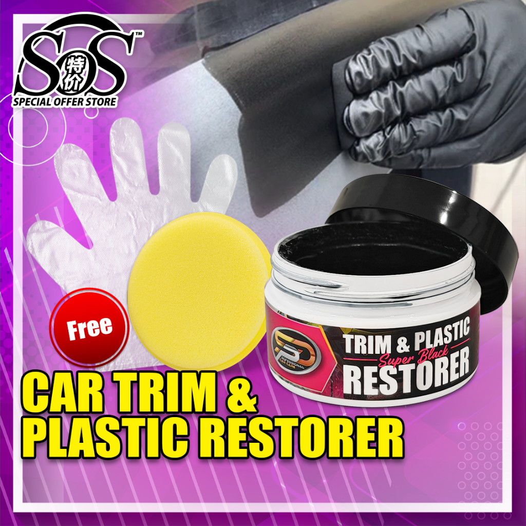 Product image SPD Super Black Car Plastic Restorer Plastic Magic Oil Black Paint Plastic Back to Black Pemulih Plastik Hitam 塑胶黑色还原剂 1