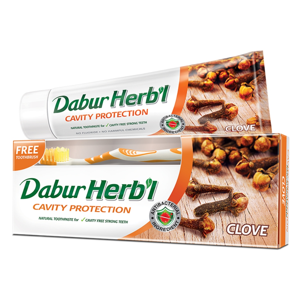 Dabur Herbal Toothpaste Clove 150g (Brush) | Shopee Singapore
