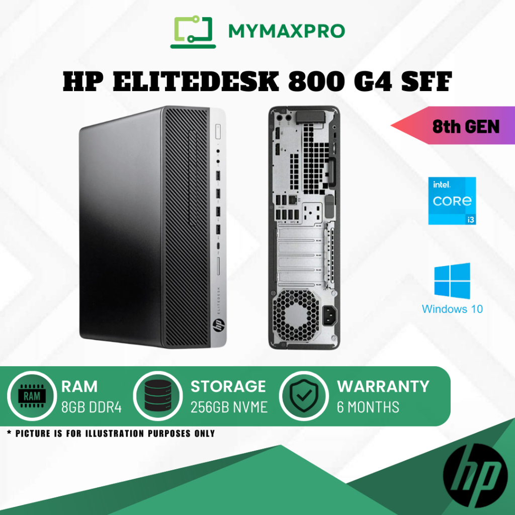 PC i3/i5/i7 HP EliteDesk 800 G4 SFF Intel Core (8th Gen) / 8GB RAM ...