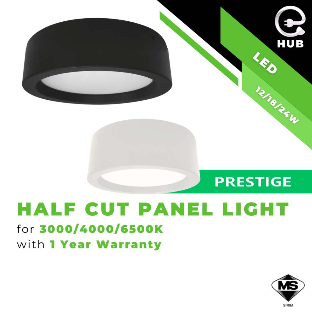 PRESTIGE Lampu Siling Syling LED 12/18/24W 3000K/4000K/6500K Energy ...