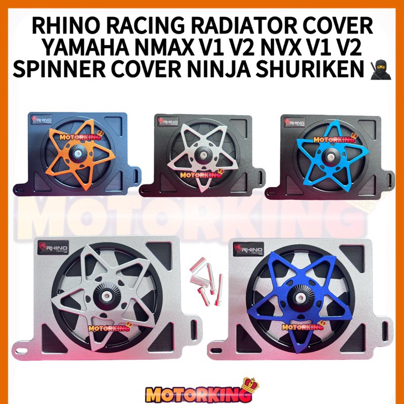 **HOT ITEM** RHINO RACING RADIATOR COVER YAMAHA NMAX V1 V2 NVX V1 V2 ...
