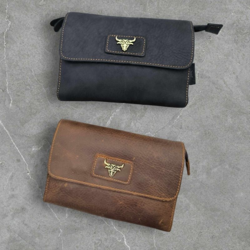 Rush Rider 4311* 2in1 Cow Leather Clutch Bag Handcarry Bag Sling Bag ...