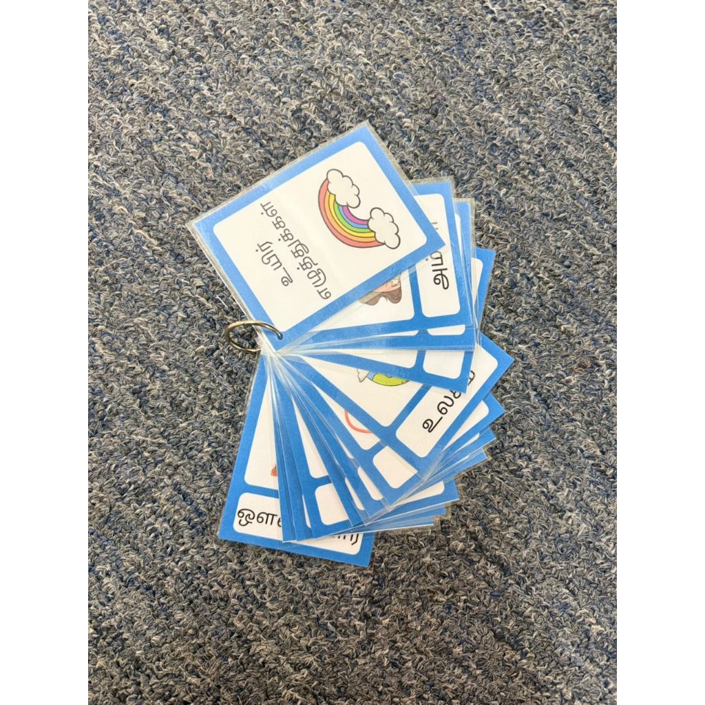 TAMIL UYIR ELUTHU FLASH CARDS (12 LETTERS) | Shopee Singapore