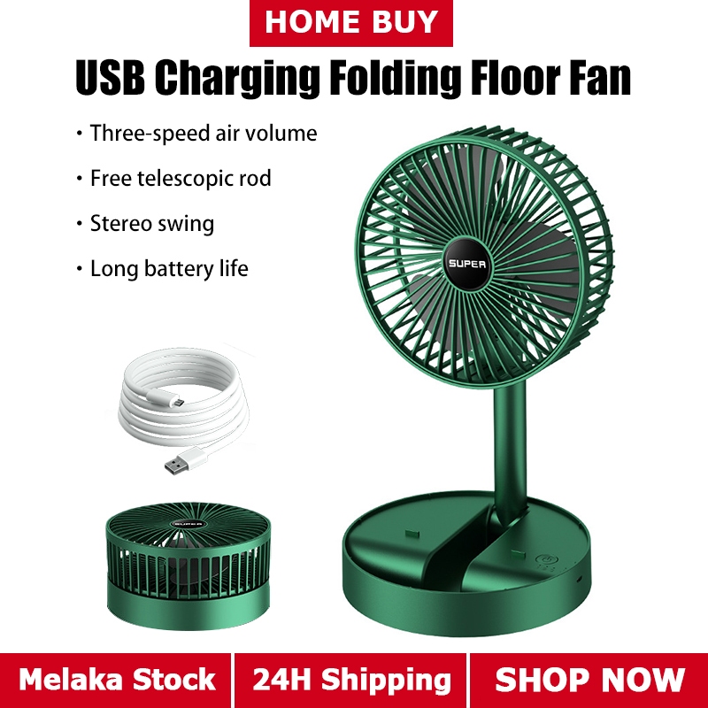 Foldable Table Fan Mini Electric Fan 3 Gears Wind Speed Adjustable ...