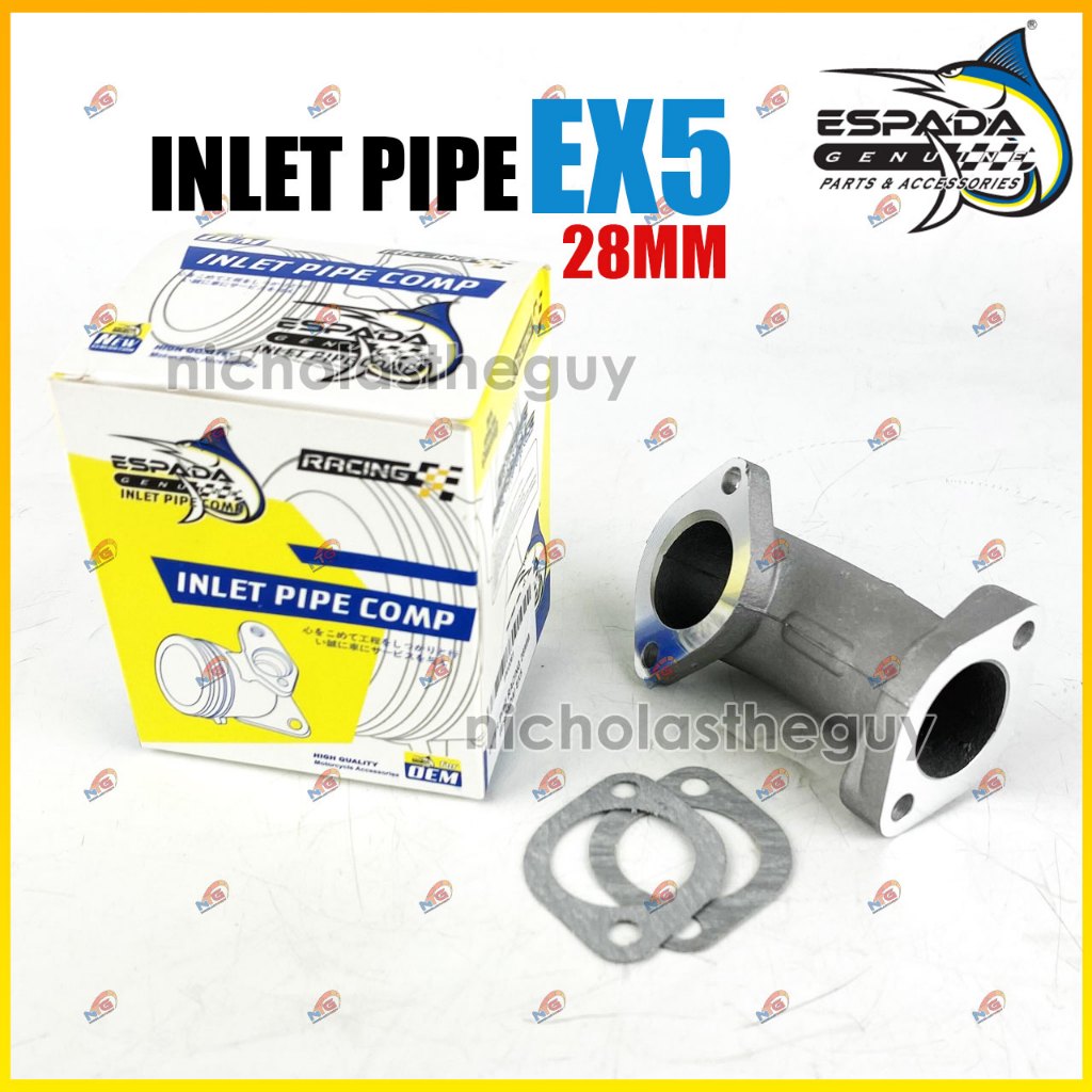 Espada Inlet Pipe Intake Pipe EX5 28mm Motorcycle | Shopee Singapore