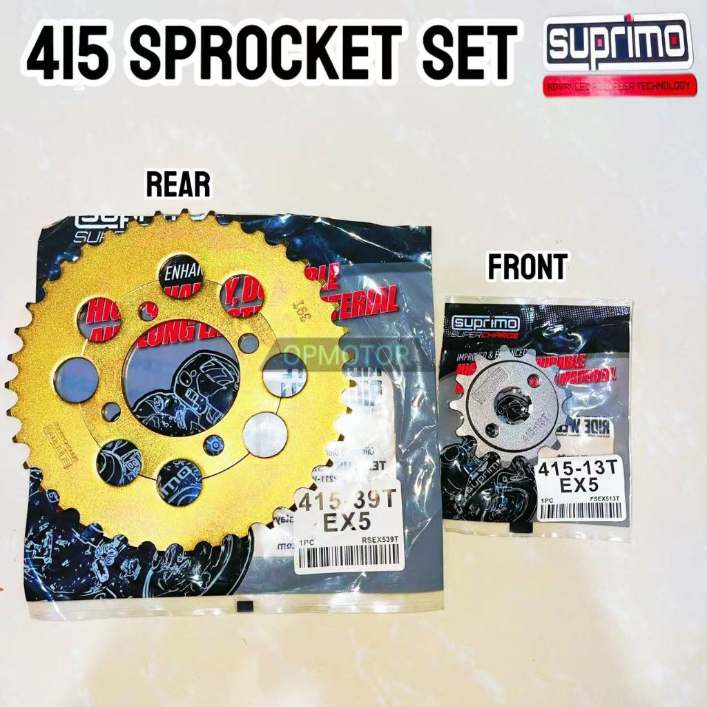 SUPRIMO 415 SPROCKET SPOKET SPOCKET EX5 DREAM WAVE100 WAVE11O WAVE125 ...