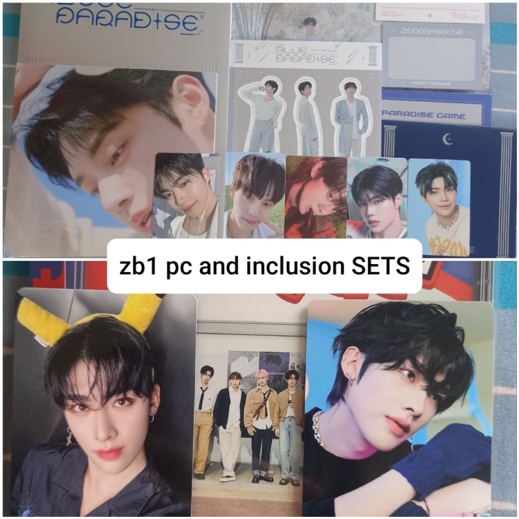 [CLEARANCE] ZEROBASEONE ZB1 Photocards PC Album Inclusions SETS Sealed ...
