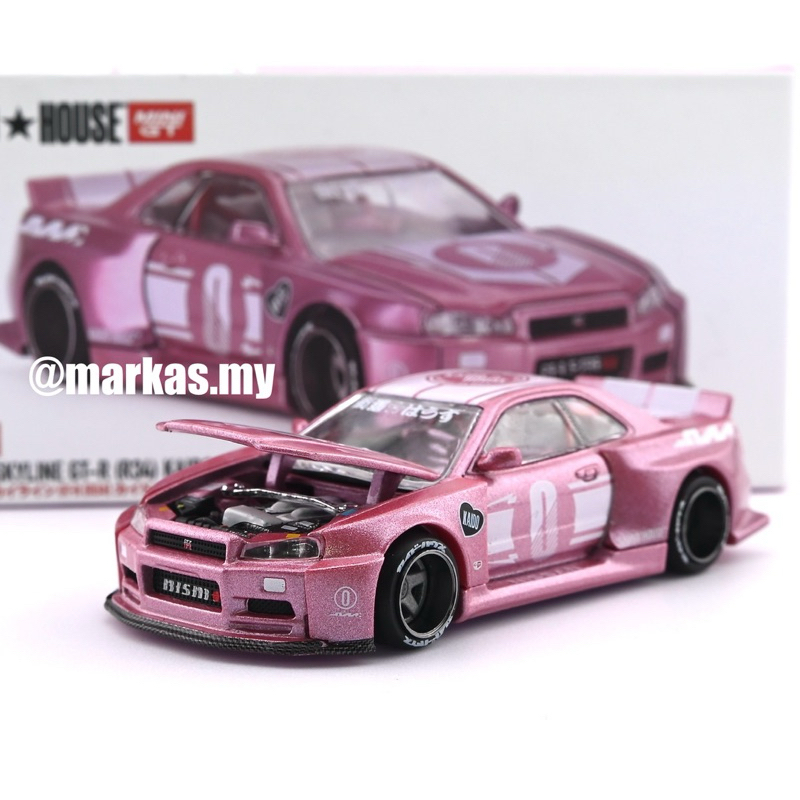 MINI GT X KAIDO HOUSE 1/64 KHMG128 NISSAN SKYLINE GT-R R34 KAIDO RACING ...