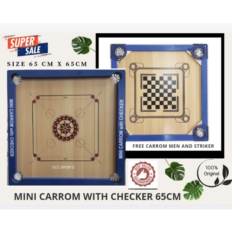 Mini Carrom with Checker / 65cm ( 2 in 1 carrom ) | Shopee Singapore