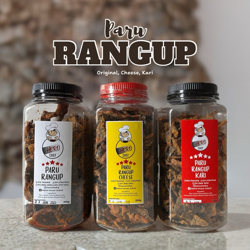 Paru Rangup Hero Chef - Original, Cheese, Kari (200g) | Shopee Singapore