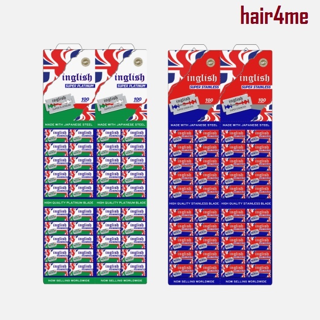 Inglish Super Stainless Steel Platinum Half Blade Double Edge Shaving ...