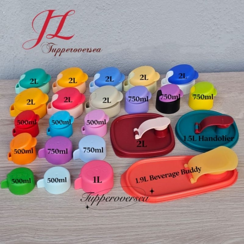 Tupperware Eco Bottle Spare Part / Slim Eco Bottle Cap / Flip Top Cap ...