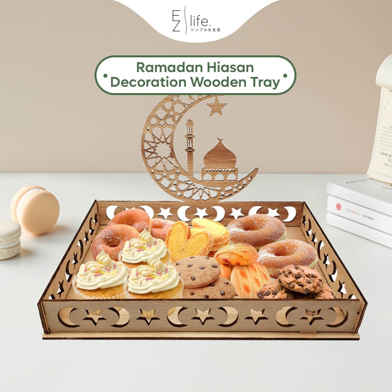 Wooden Tray Makanan Ramadan Hari Raya Hiasann Decoration Raya ...