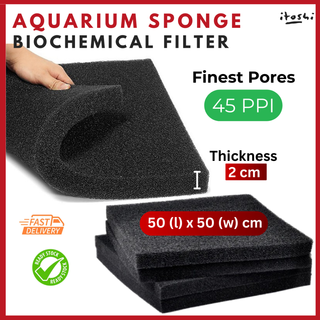 ITOSHI Aquarium Filter Finest Sponge Foam Pond Aquarium Fish Tank ...