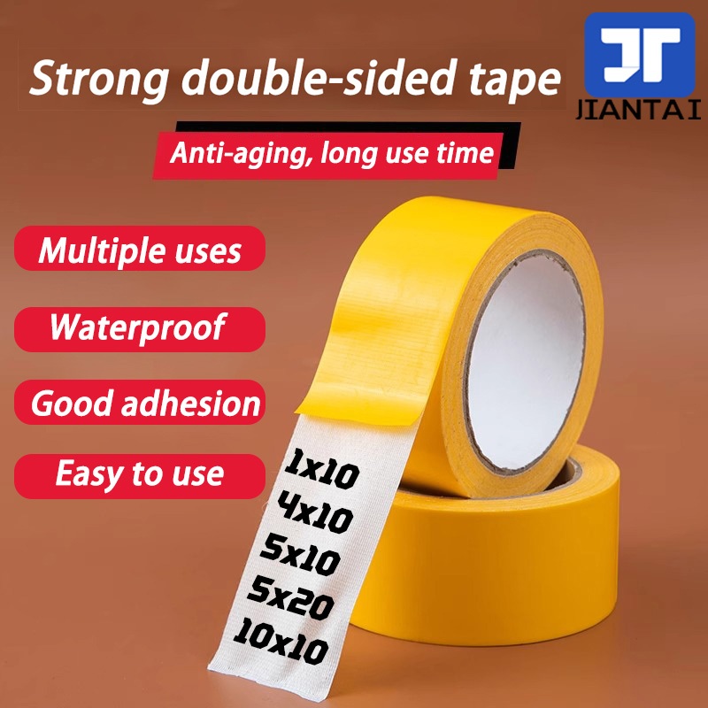 Double Super Sticky Sided Tape High Viscosity Grid Fiber Transparent ...