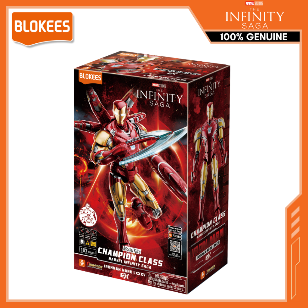 Blokees Marvel Infinity Saga - Champion Class 01 Model Kit - Iron Man ...