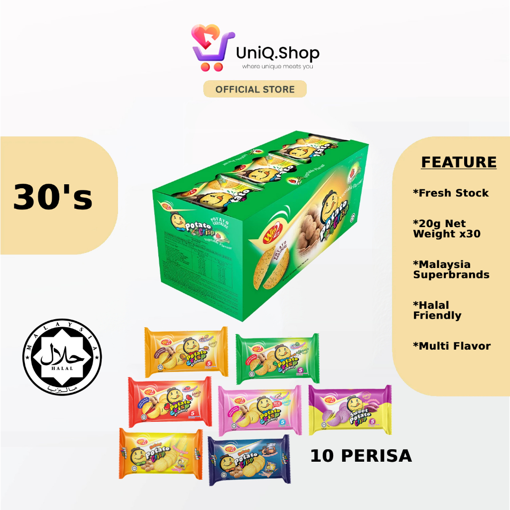 Win Win Potato Crisp 20G X 30’S | BBQ Tomato Curry Coffee Sweet Corn ...