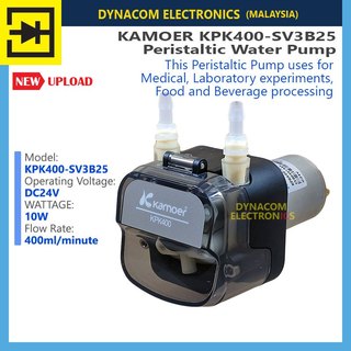 KPK400 High Flow Peristaltic Dosing Pump - 400ml/min, 12V/24V DC, Self-Priming, With BPT Tubing