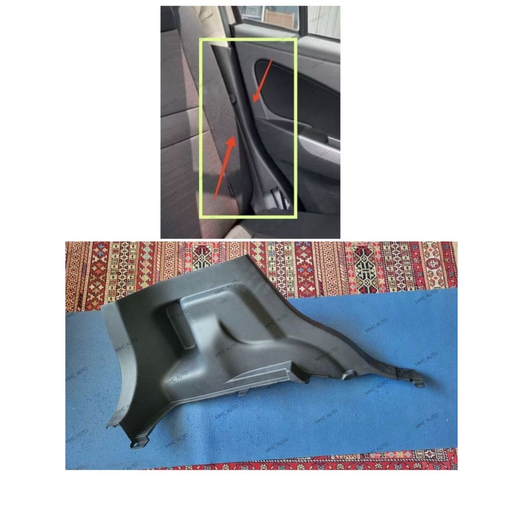 Perodua Myvi Lagi Best & Icon 2011- 2016 Rear Quater Pillar Inner Trim ...