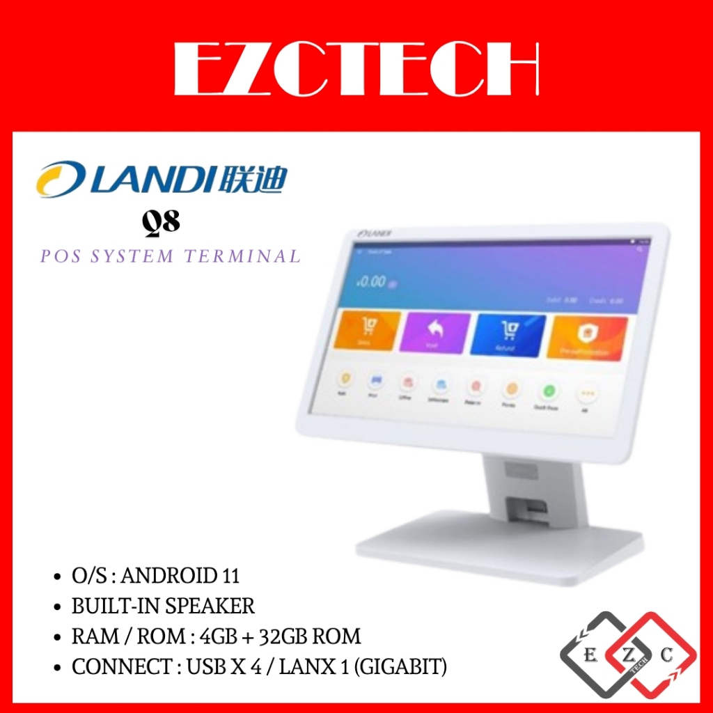 LANDI Q8 ANDROID 11 15.6inch POS SYSTEM TERMINAL LOYVERSE FEEDME SUNMI ...