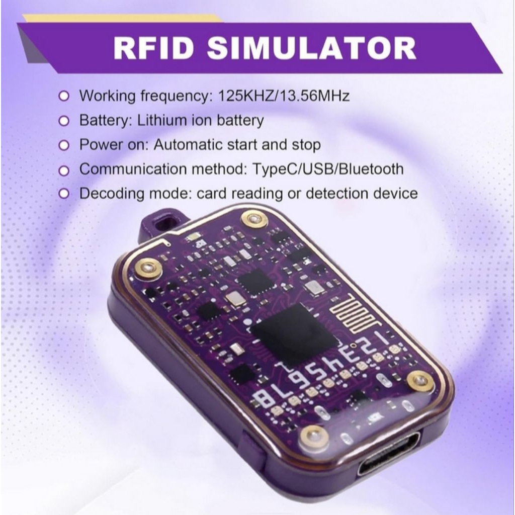 RFID Smart Chip Reader, Smart Card Emulator EM125KHZ IC 13.56MHz ID ...