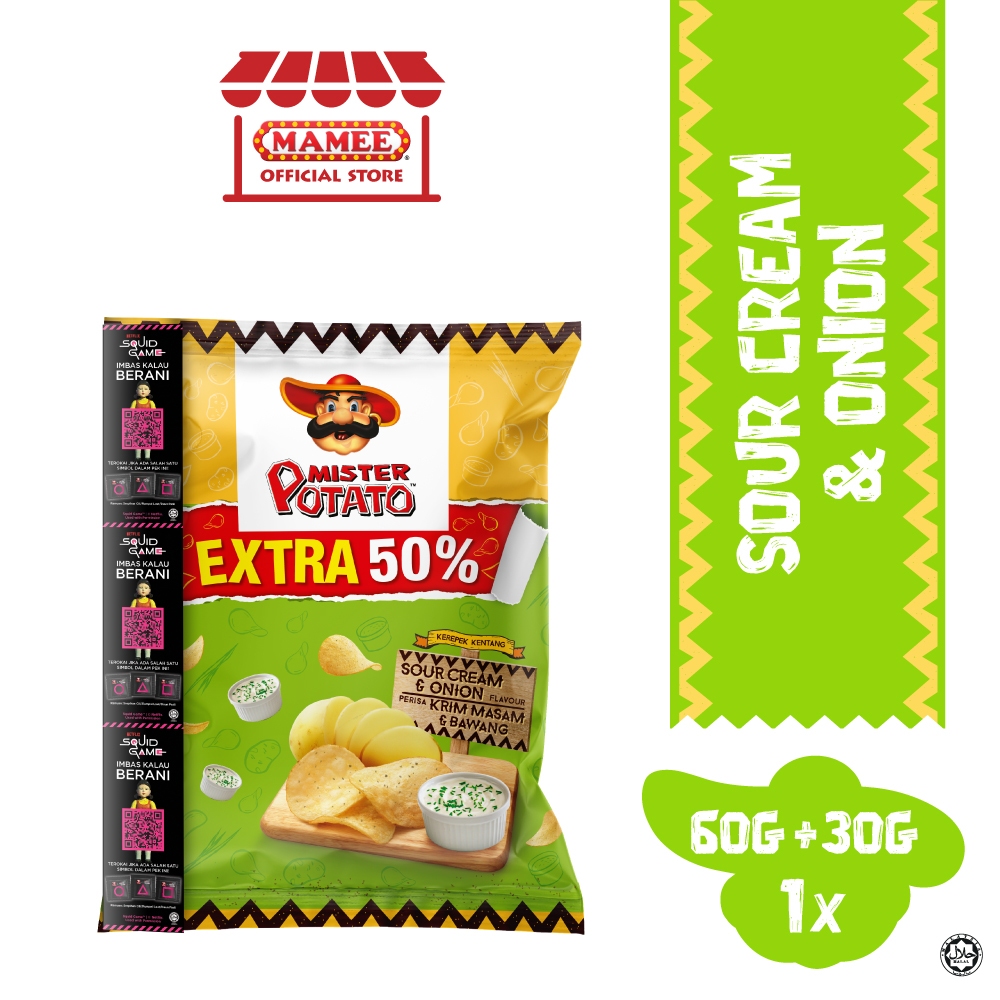 [Squid Game Edition] Mister Potato Chips Sour Cream & Onion (60g x 1